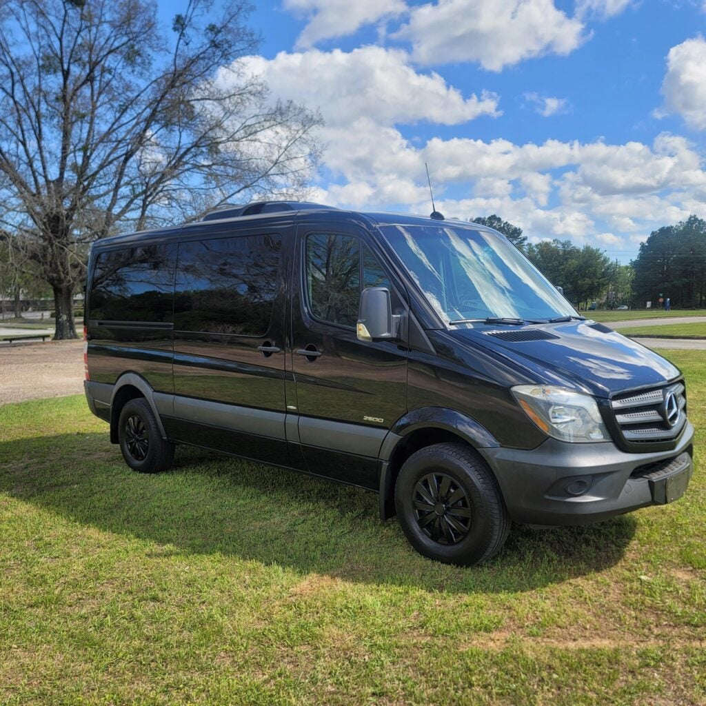 Black Sprinter van