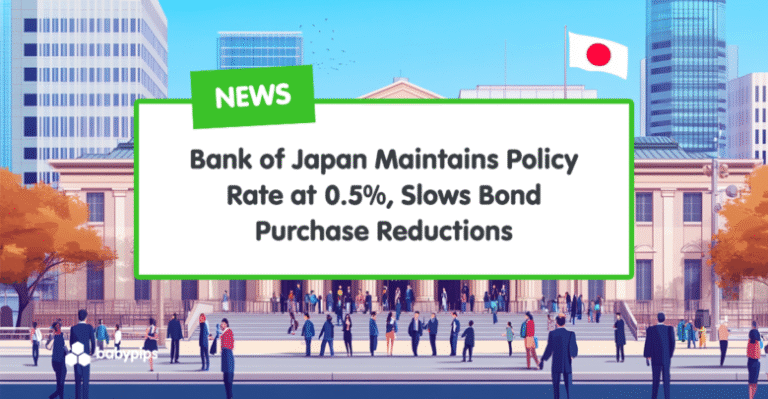 Bank of Japan Maintains Policy Rate at 0.5%, Slows Bond Purchase Reductions