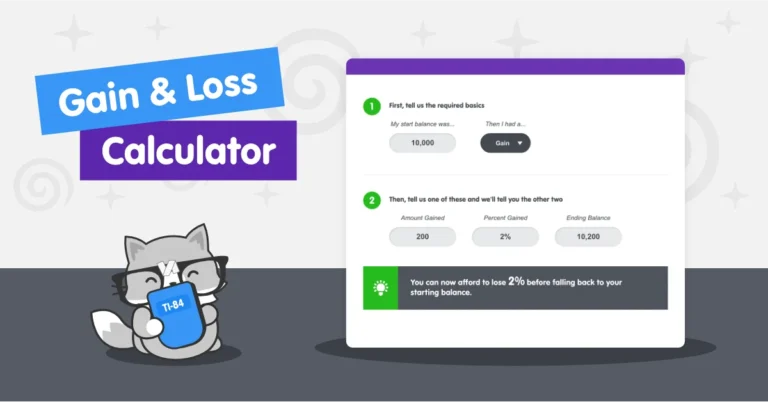 Gain & Loss Percentage Calculator – Babypips.com